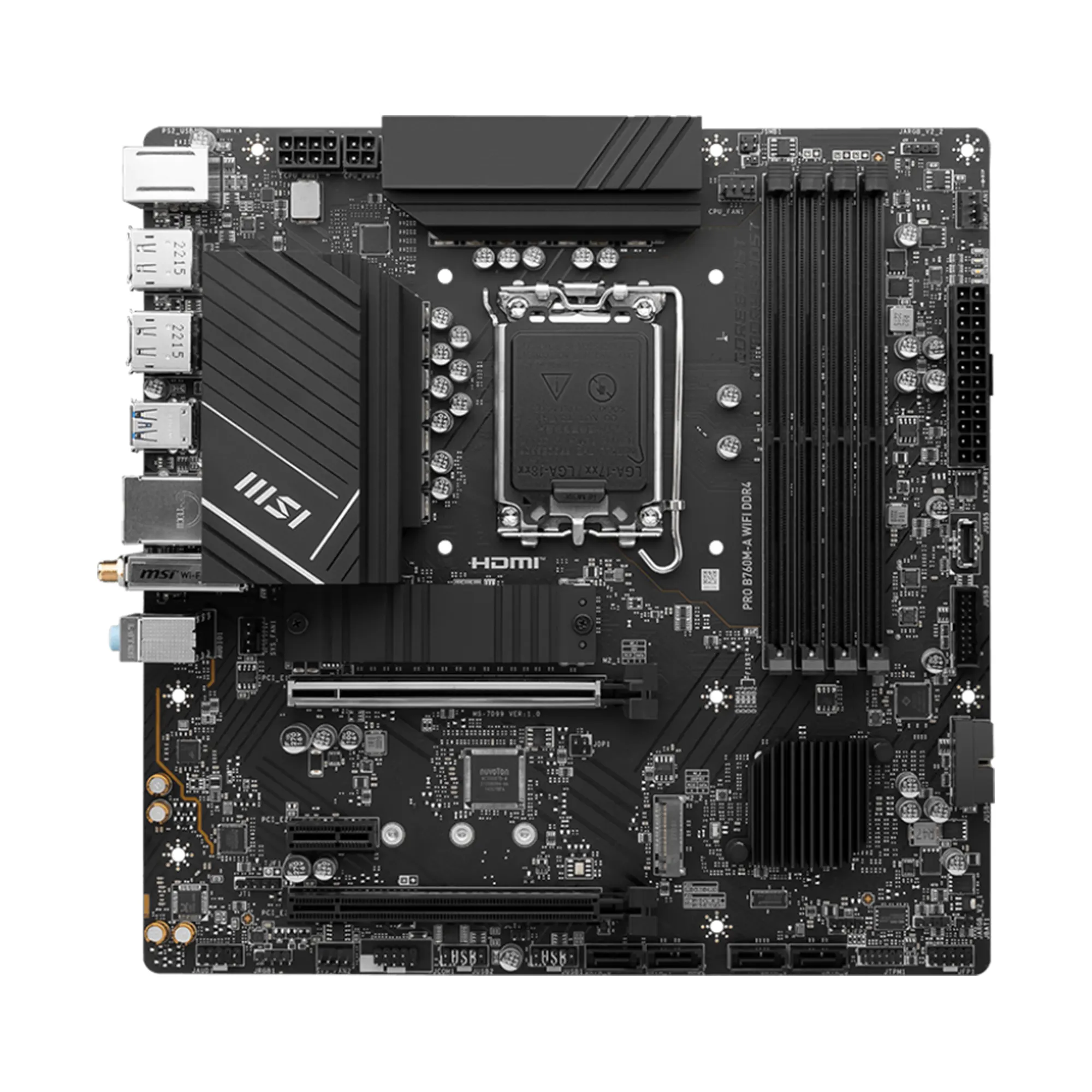 Купить Материнская плата MSI PRO B760M-A WIFI DDR4 - фото 2