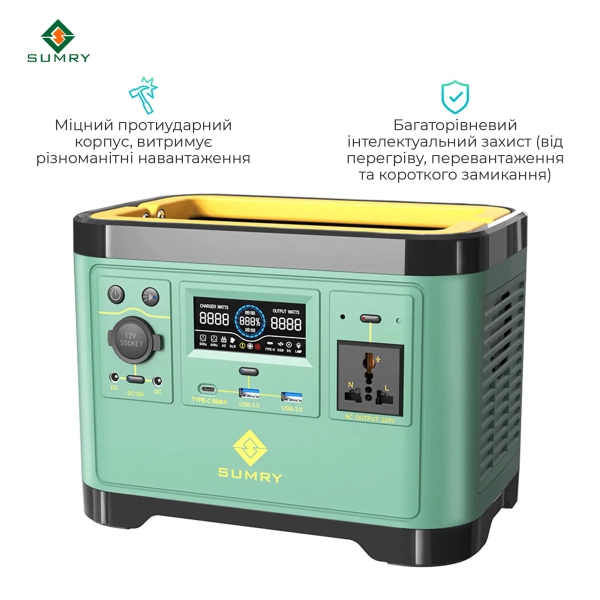 Купить Зарядная станция SUMRY SMR650 600W 650Wh 65W - фото 2