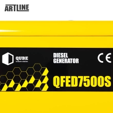 Купить Генератор дизельный Qube QFED7500S 1-phase, 5.0 kW  5.5kW, 230V,15L,canopy Ел. Cтарт - фото 11