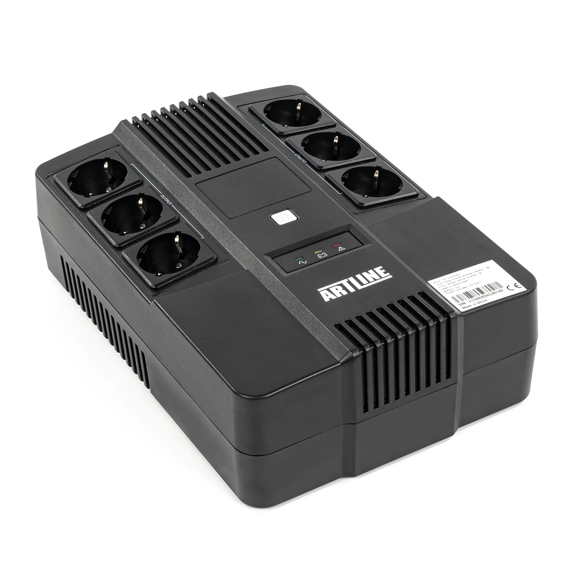 Купить ИБП (UPS) линейно-интерактивный Artline AIO 650, 650VA/360W, LED, 6 x Schuko - фото 1