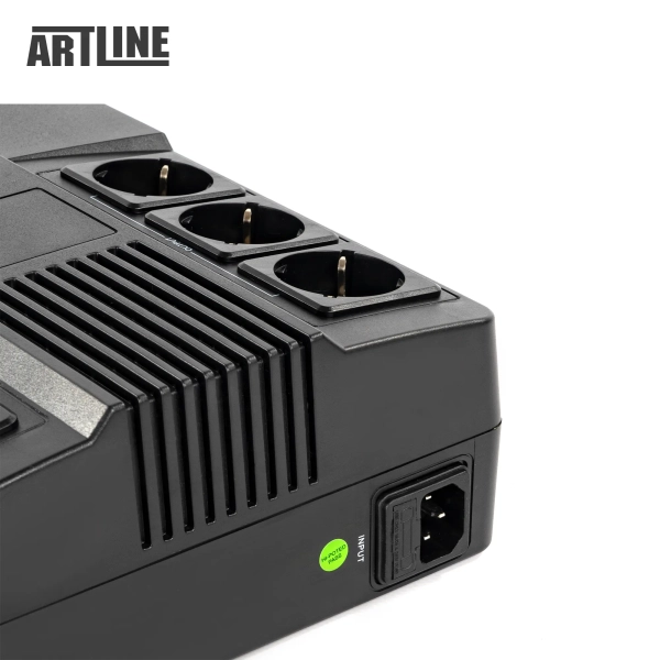 Купить ИБП (UPS) линейно-интерактивный Artline AIO 650, 650VA/360W, LED, 6 x Schuko - фото 7