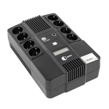 Купить ИБП (UPS) линейно-интерактивный Qube AIO 1050, 1050VA/600W, LCD, 8 x Schuko, RJ-45, USB - фото 1
