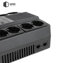Купити ДБЖ (UPS) лінійно-інтерактивний Qube AIO 1050, 1050VA/600W, LCD, 8 x Schuko, RJ-45, USB - фото 6