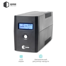 Купити ДБЖ (UPS) лінійно-інтерактивний Qube DG 850, 850VA/480W, LCD, 2 x Schuko, RJ-45, USB - фото 3