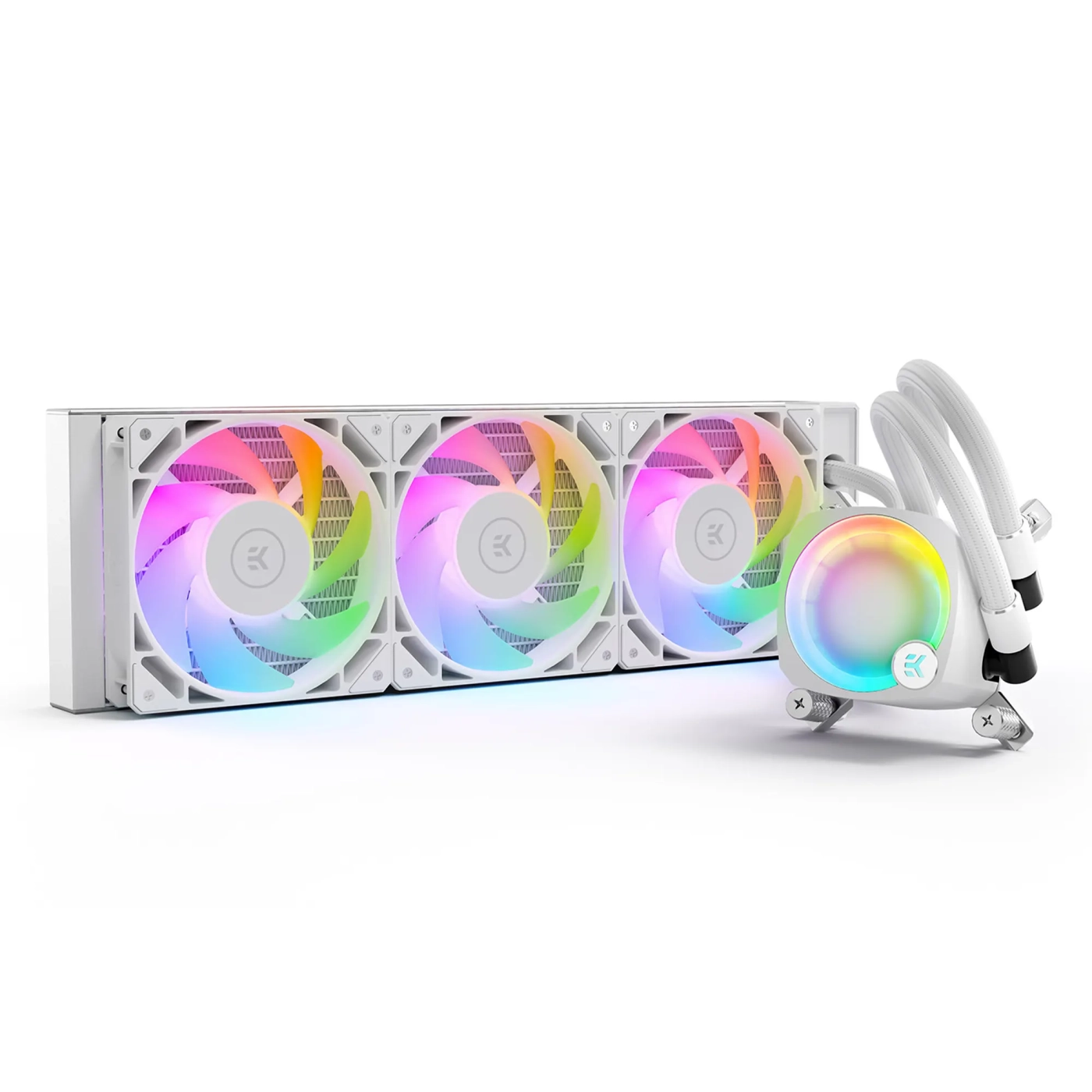 Купить СВО EKWB EK-Nucleus AIO CR360 Lux D-RGB - White - фото 1