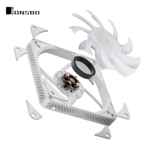 Купить Вентилятор JONSBO HF1215 White ARGB (120mm, 700-1800RPM, 29.7dB, 4pin+LED 3pin) - фото 4
