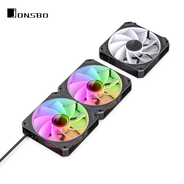 Купить Вентилятор JONSBO ZG-120BR (3in1) Black (120mm, 500-1500RPM, 36.8dB, 4pin) - фото 7