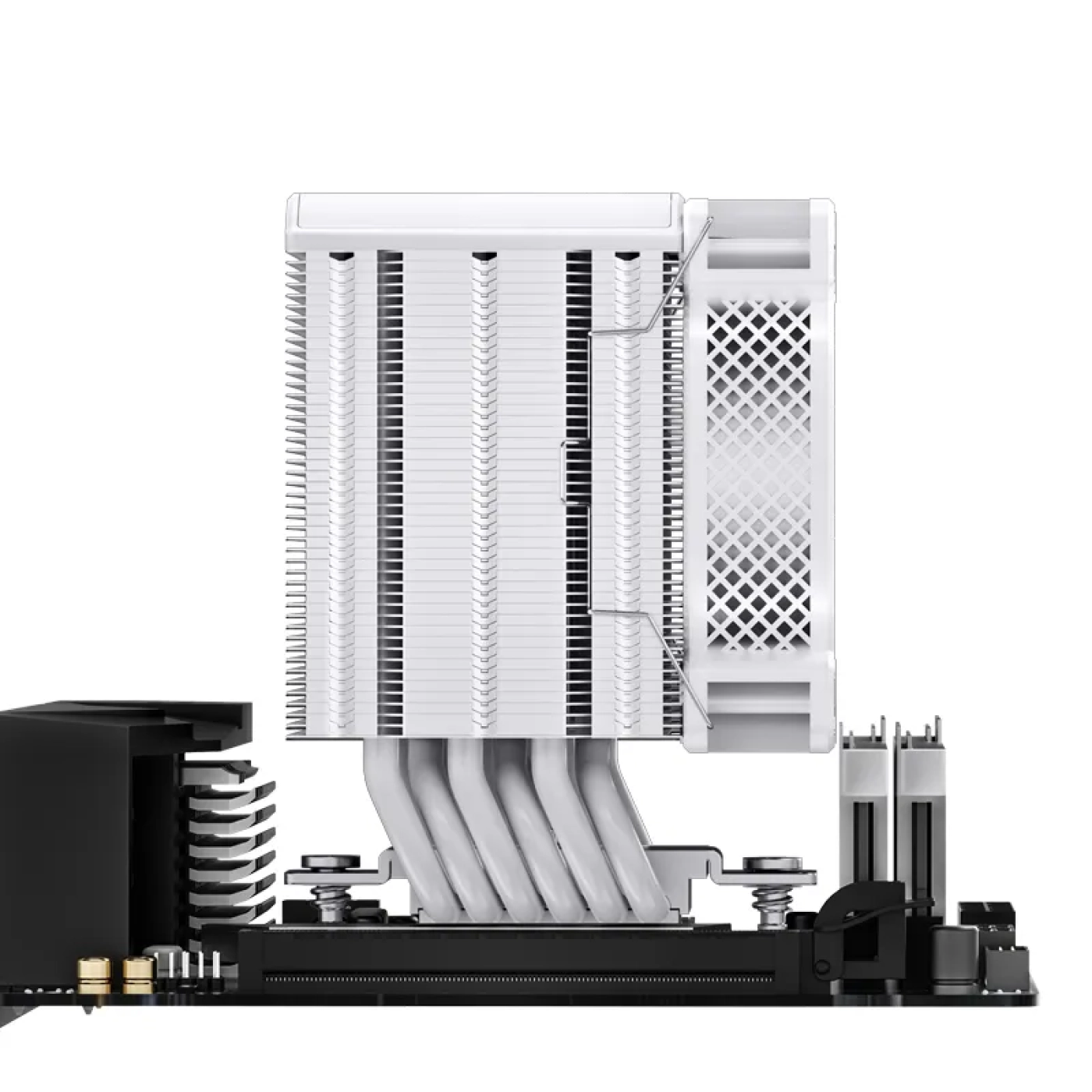 Купить Процессорный кулер JONSBO HX6210 White (92mm/4pin/800-2300RPM/31.6Dba/6 тепл. трубки/4PIN PWM) - фото 6