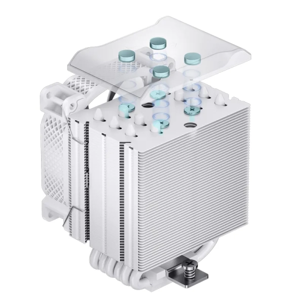 Купить Процессорный кулер JONSBO HX6210 White (92mm/4pin/800-2300RPM/31.6Dba/6 тепл. трубки/4PIN PWM) - фото 10