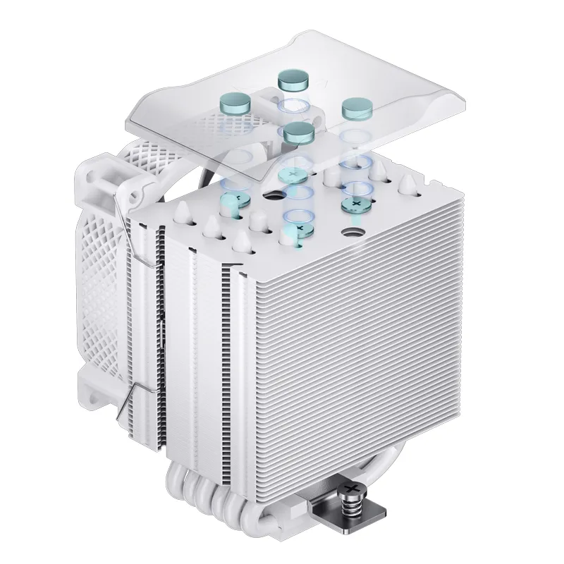 Купить Процессорный кулер JONSBO HX6210 White (92mm/4pin/800-2300RPM/31.6Dba/6 тепл. трубки/4PIN PWM) - фото 10