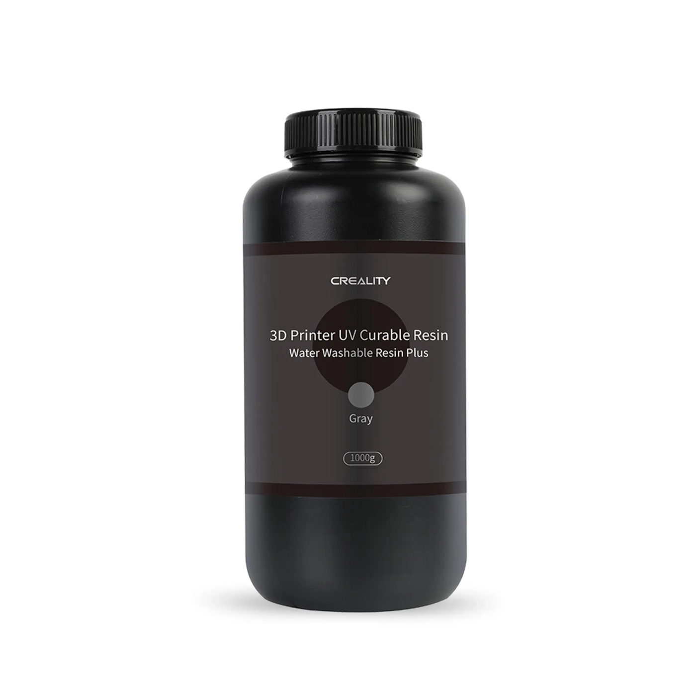 Купить Фотополимерная смола CREALITY обрабатываемая водой Water Washable Resin Plus 1кг, серая - фото 1