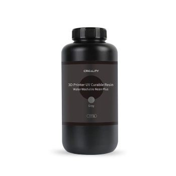 Купить Фотополимерная смола CREALITY обрабатываемая водой Water Washable Resin Plus 1кг, серая - фото 1