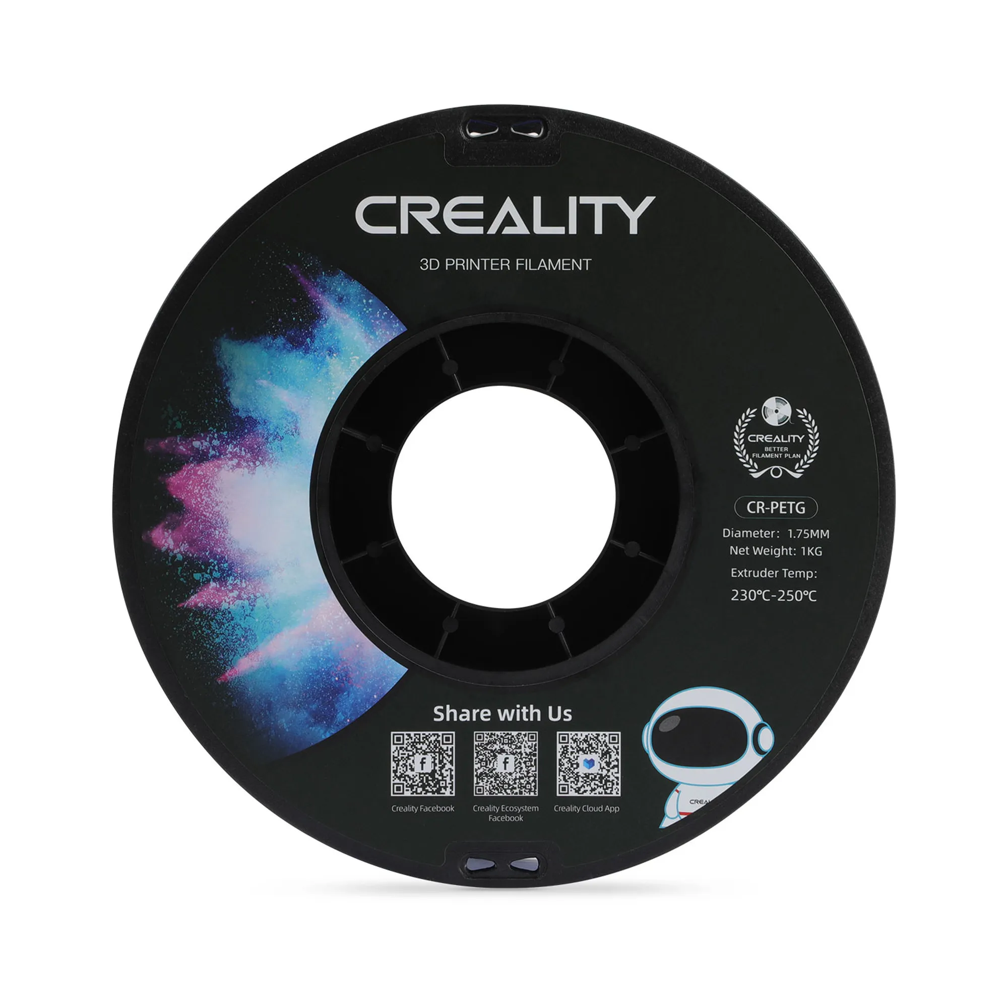 Купить PETG Filament (пластик) для 3D принтера CREALITY 1кг, 1.75мм, красный (3301030038) - фото 3