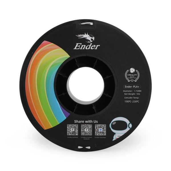Купити PLA+ Filament (пластик) для 3D принтера CREALITY 1кг, 1.75мм, білий - фото 3