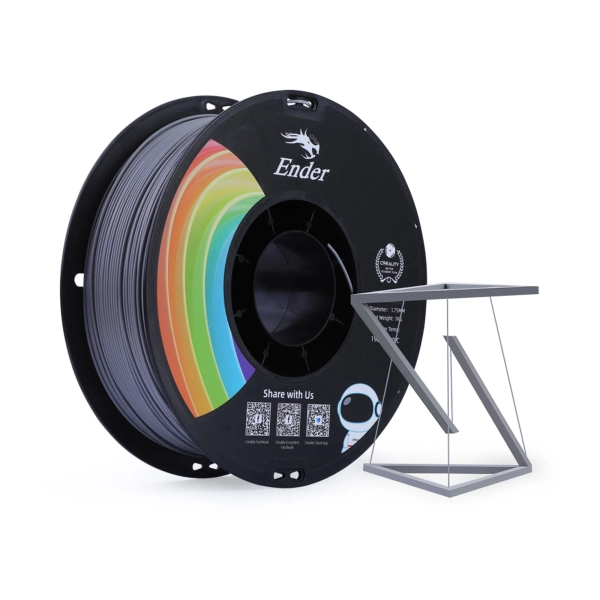 Купить PLA+ Filament (пластик) для 3D принтера CREALITY 1кг, 1.75мм, серый - фото 2