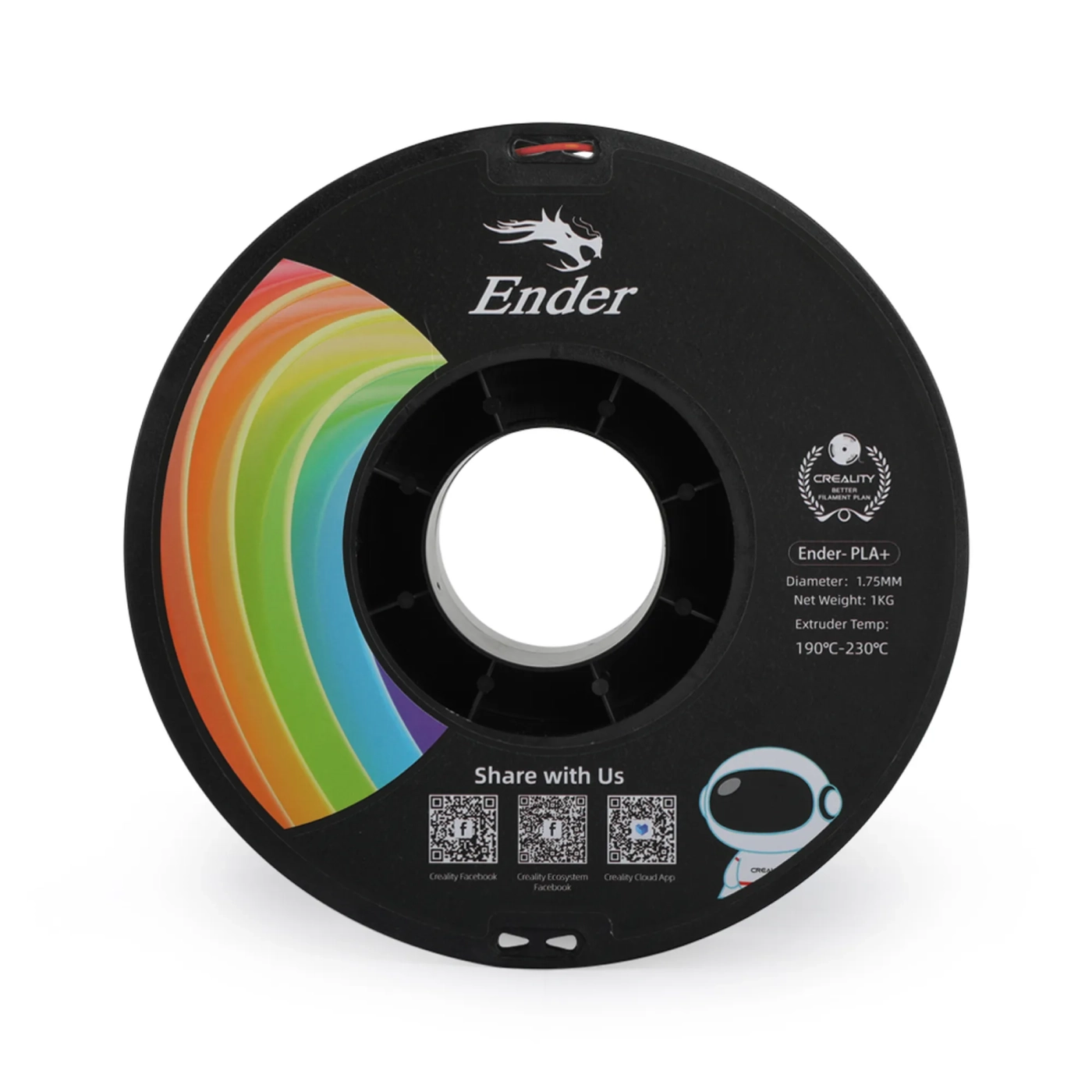 Купить PLA+ Filament (пластик) для 3D принтера CREALITY 1кг, 1.75мм, оранжевый - фото 3