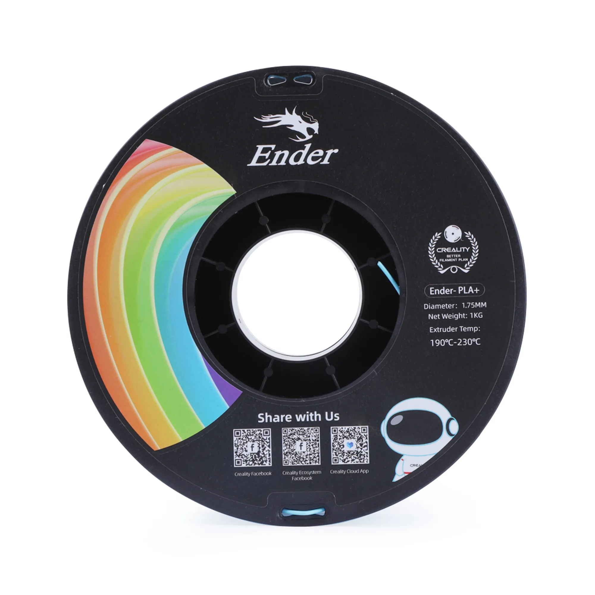 Купити PLA+ Filament (пластик) для 3D принтера CREALITY 1кг, 1.75мм, синій - фото 3