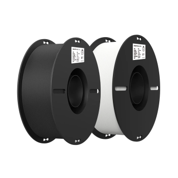 Купить PLA Filament (пластик) для 3D принтера CREALITY 2x1кг, 1.75мм, черный и белый - фото 1