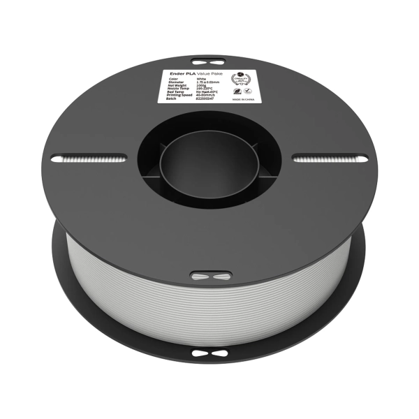 Купить PLA Filament (пластик) для 3D принтера CREALITY 2x1кг, 1.75мм, черный и белый - фото 7