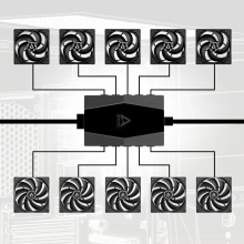 Купити Контролер Arctic Case Fan Hub 10 Port with SATA Power - фото 8
