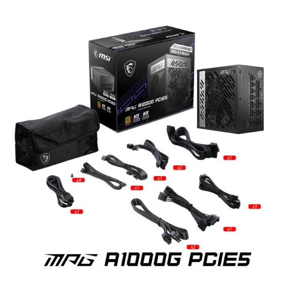 Купити Блок живлення MSI MPG A1000G PCIE5 - фото 5