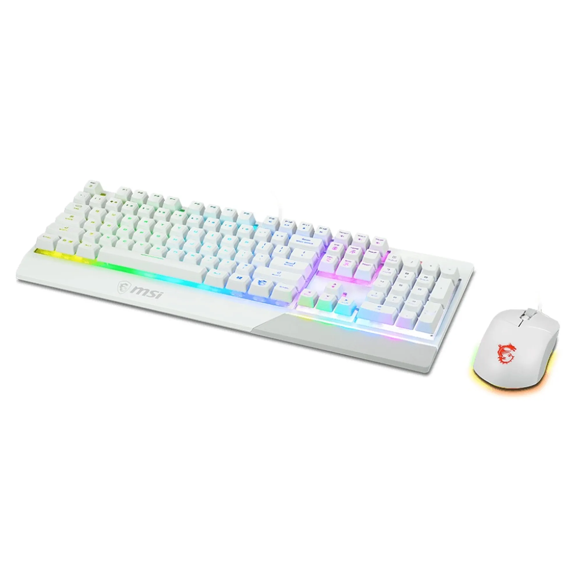 Купить Комплект клавиатура и мышь MSI Vigor GK30 Combo UA White - фото 2