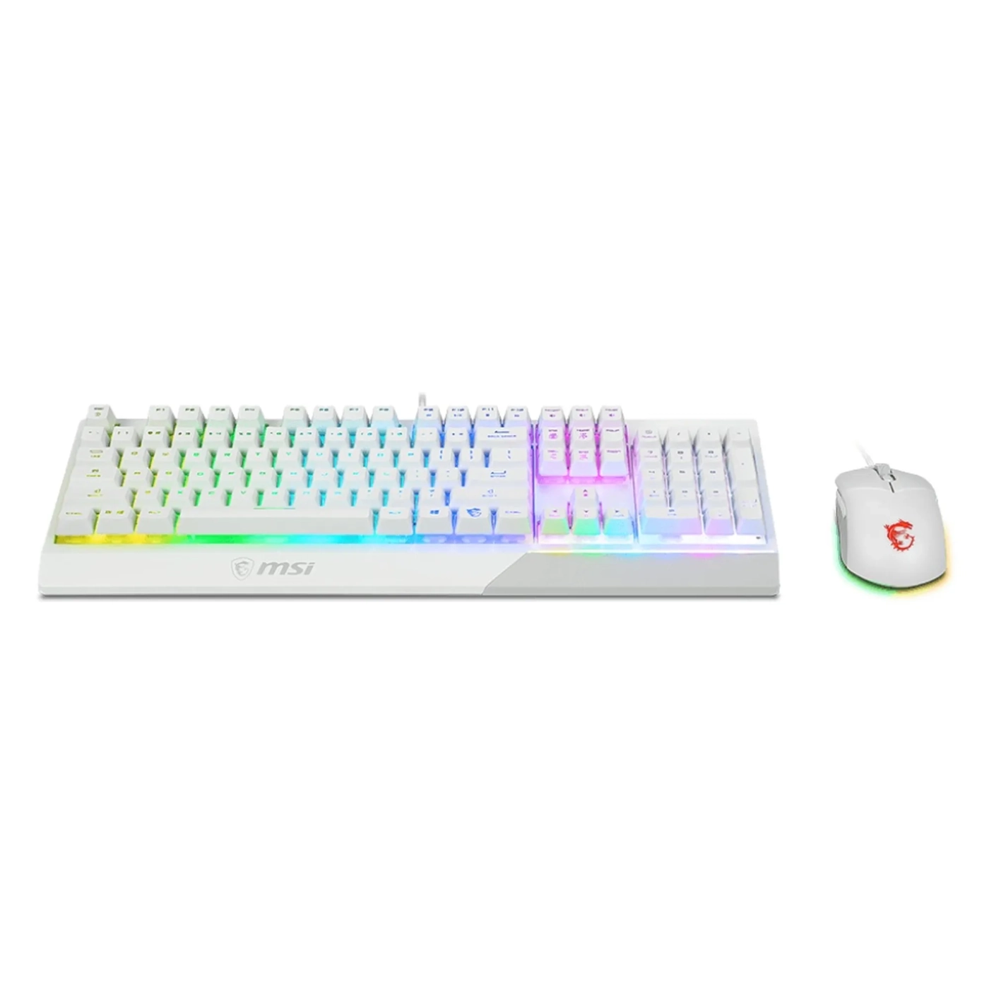 Купить Комплект клавиатура и мышь MSI Vigor GK30 Combo UA White - фото 3