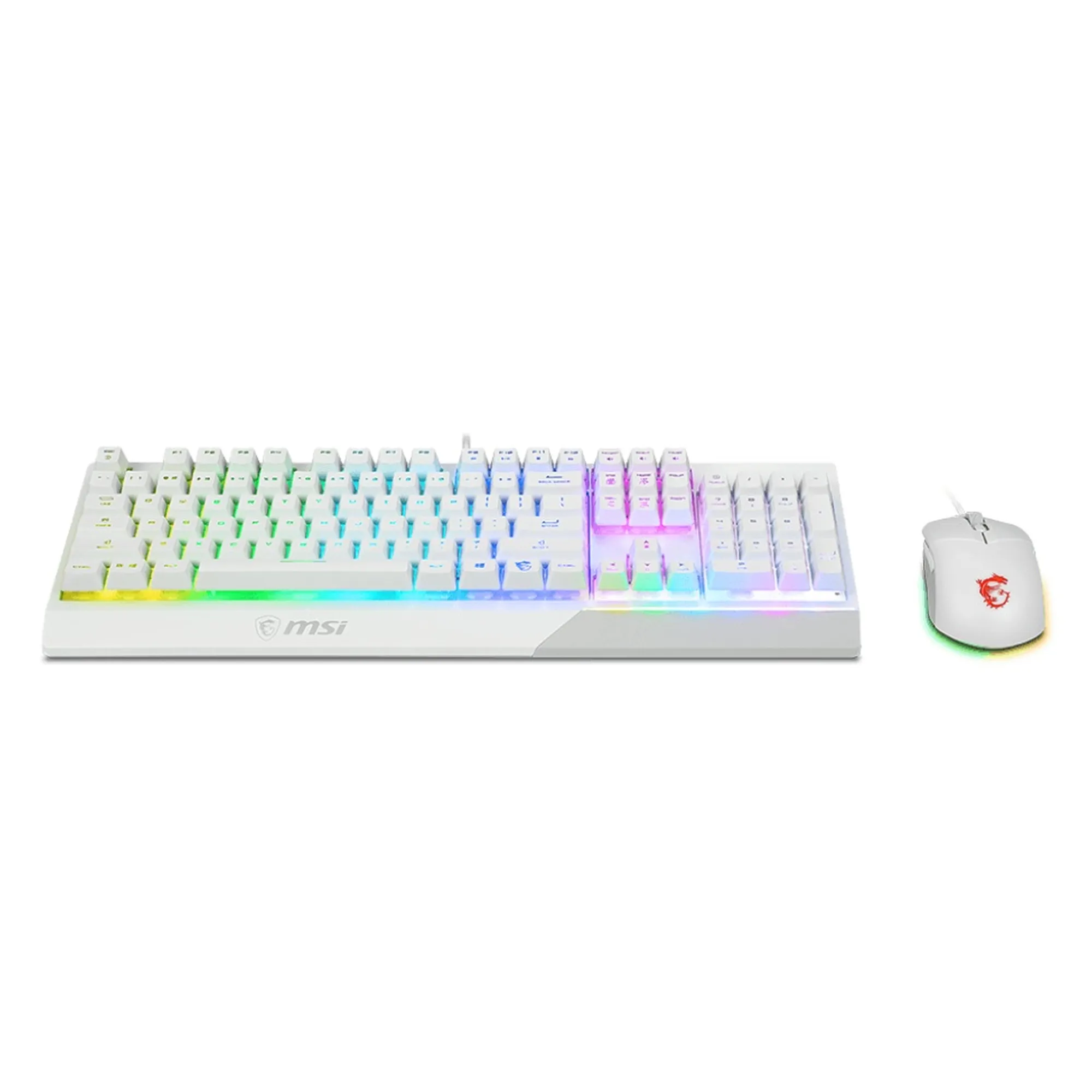 Купить Комплект клавиатура и мышь MSI Vigor GK30 Combo UA White - фото 3