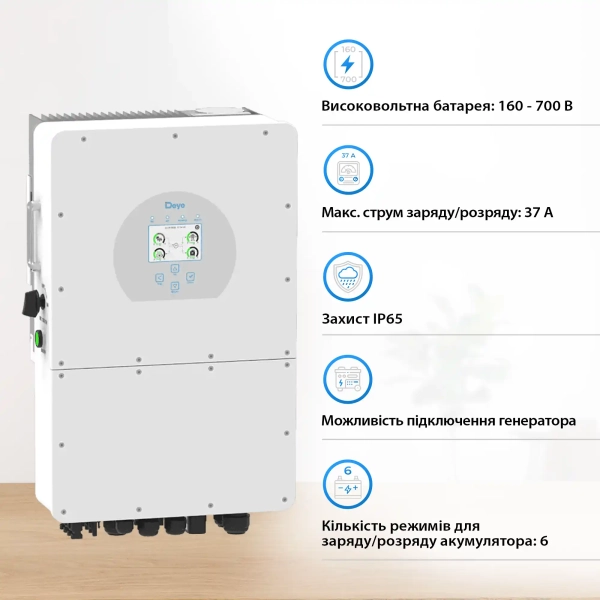 Купити Гібридний інвертор DEYE SUN-20K-SG01HP3-EU-AM2 - фото 3