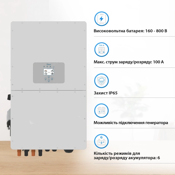 Купити Гібридний інвертор DEYE SUN-40K-SG01HP3-EU-BM4 - фото 3