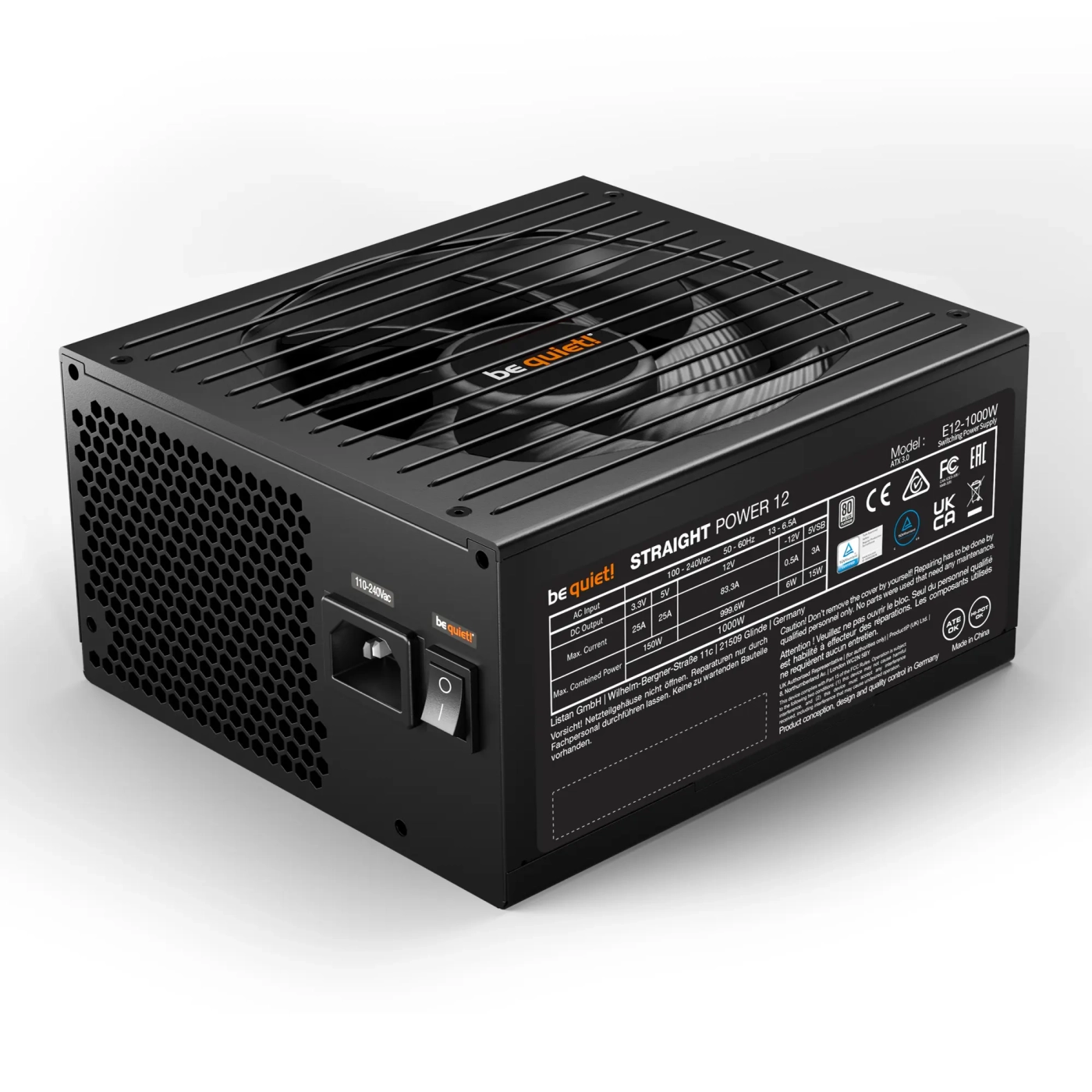 Купить Блок питания be quiet! Straight Power 12 1000W (BN338) - фото 1