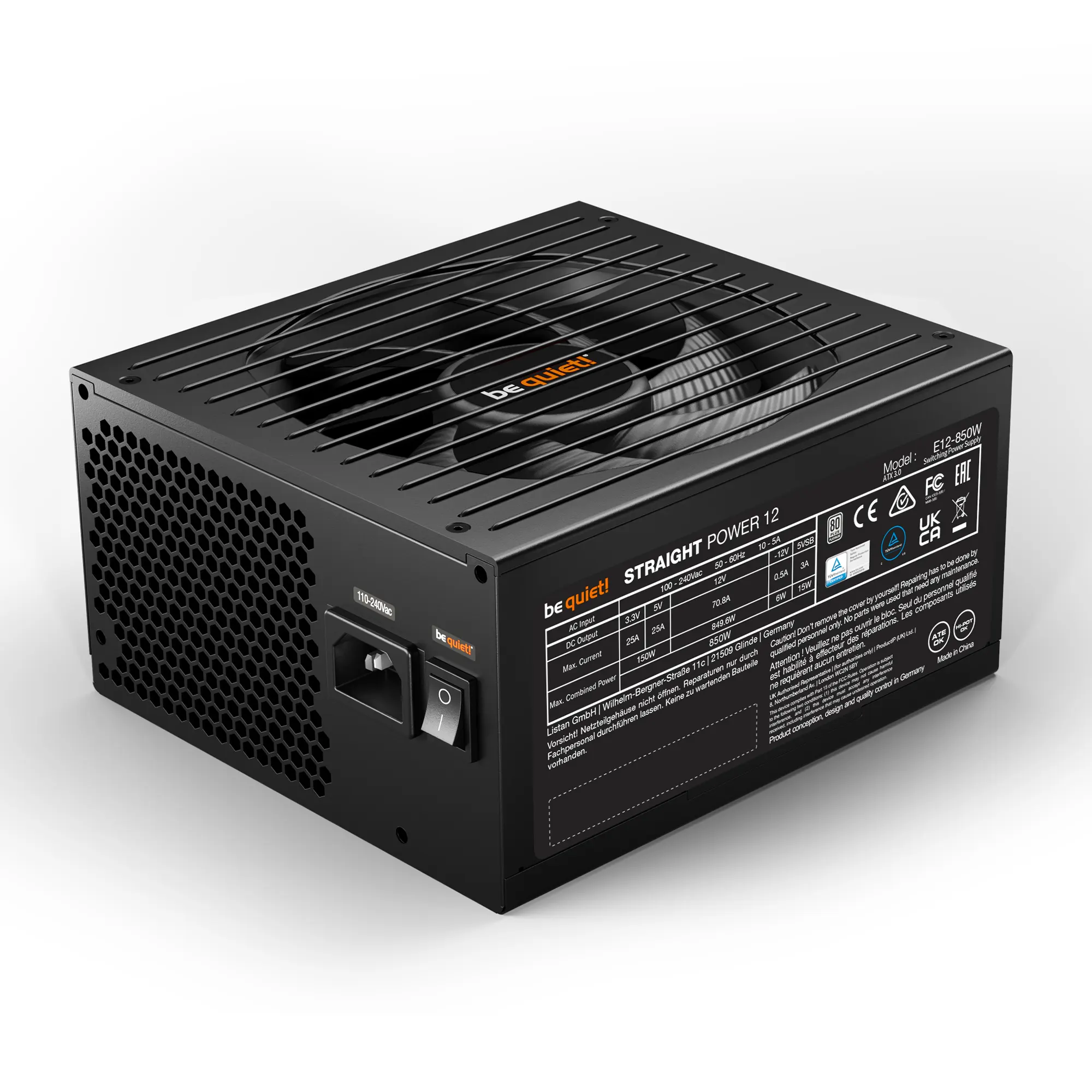 Купити Блок живлення be quiet! Straight Power 12 850W (BN337) - фото 1