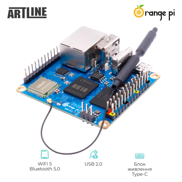 Купити Одноплатний ПК Orange Pi Zero3 2GB - фото 3