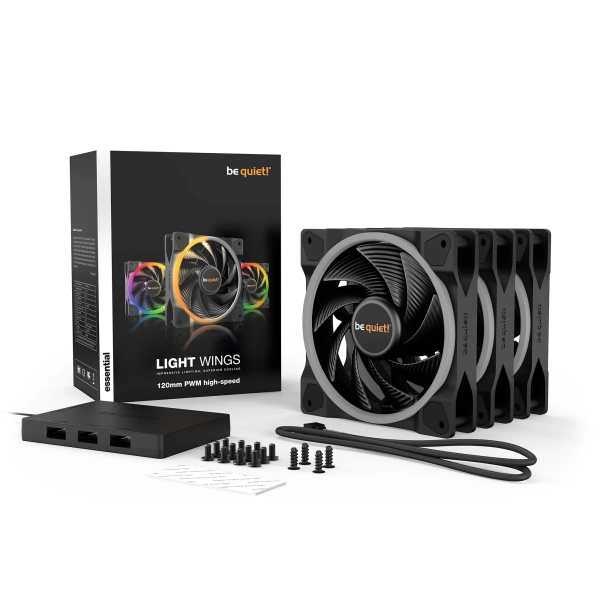 Купити Вентилятор be quiet! Light Wings 120 mm PWM high-speed 3 pcs (BL077) - фото 5