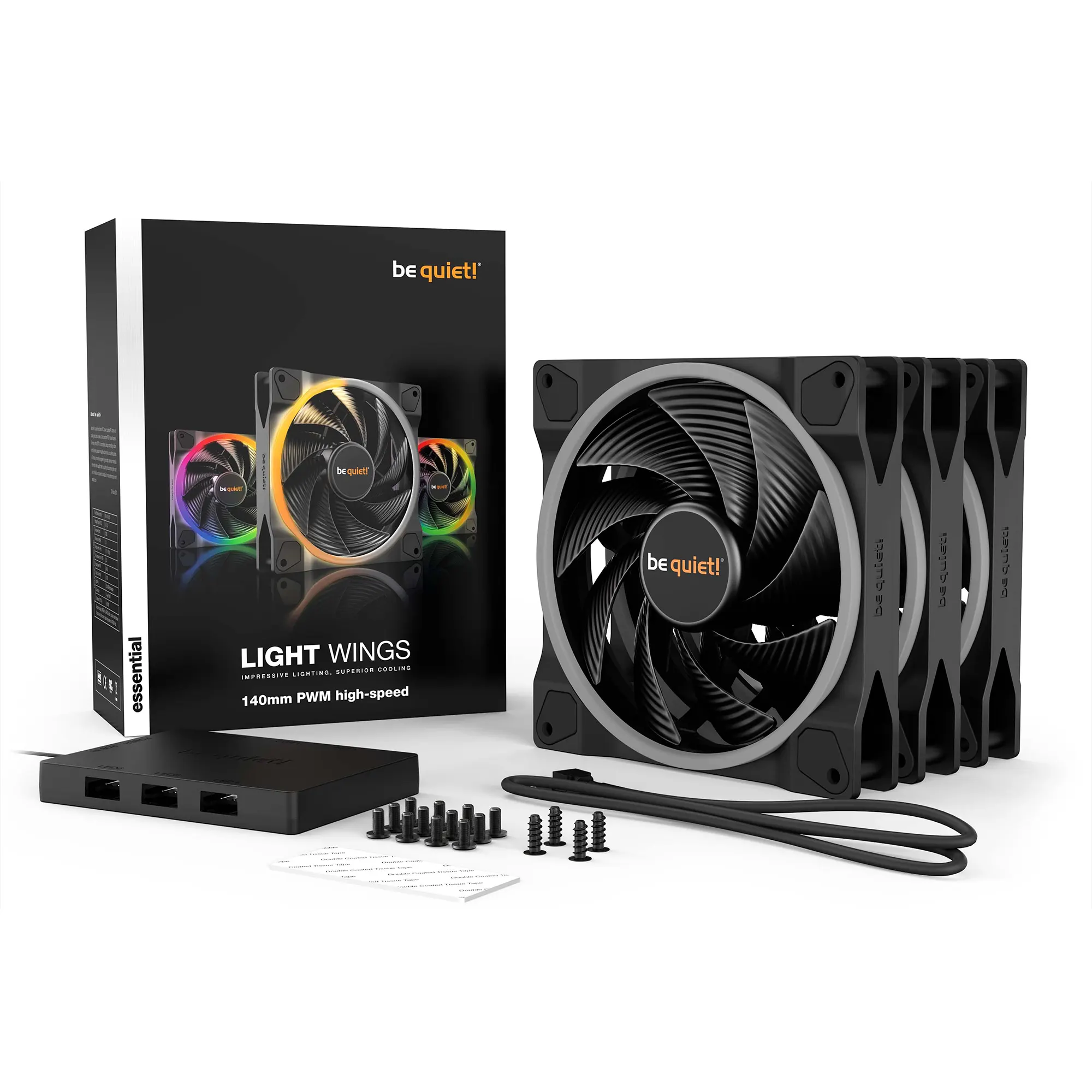 Купить Вентилятор be quiet! Light Wings 140 mm PWM high-speed 3 pcs (BL079) - фото 5