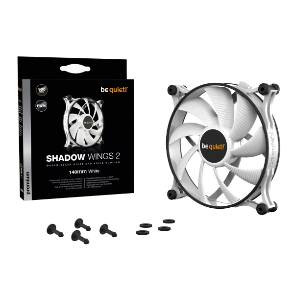 Купить Вентилятор be quiet! Shadow Wings 2 140 mm White PWM (BL091) - фото 5