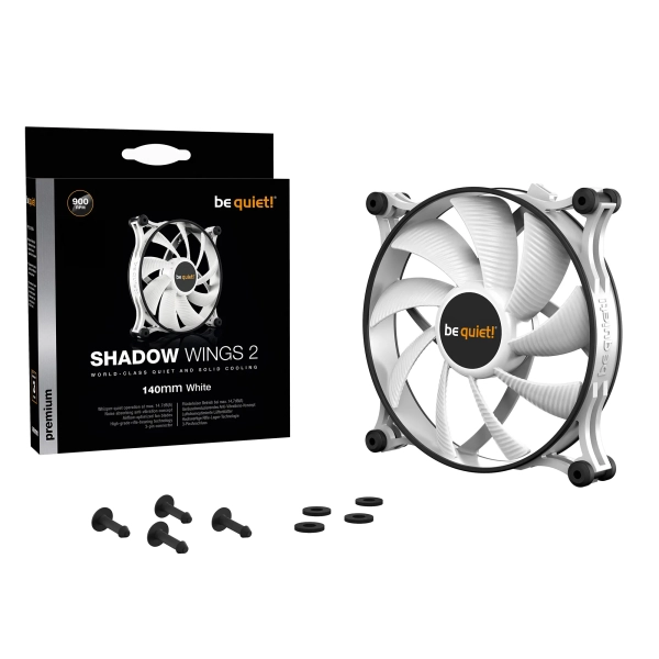 Купити Вентилятор be quiet! Shadow Wings 2 White 140 mm (BL090) - фото 5
