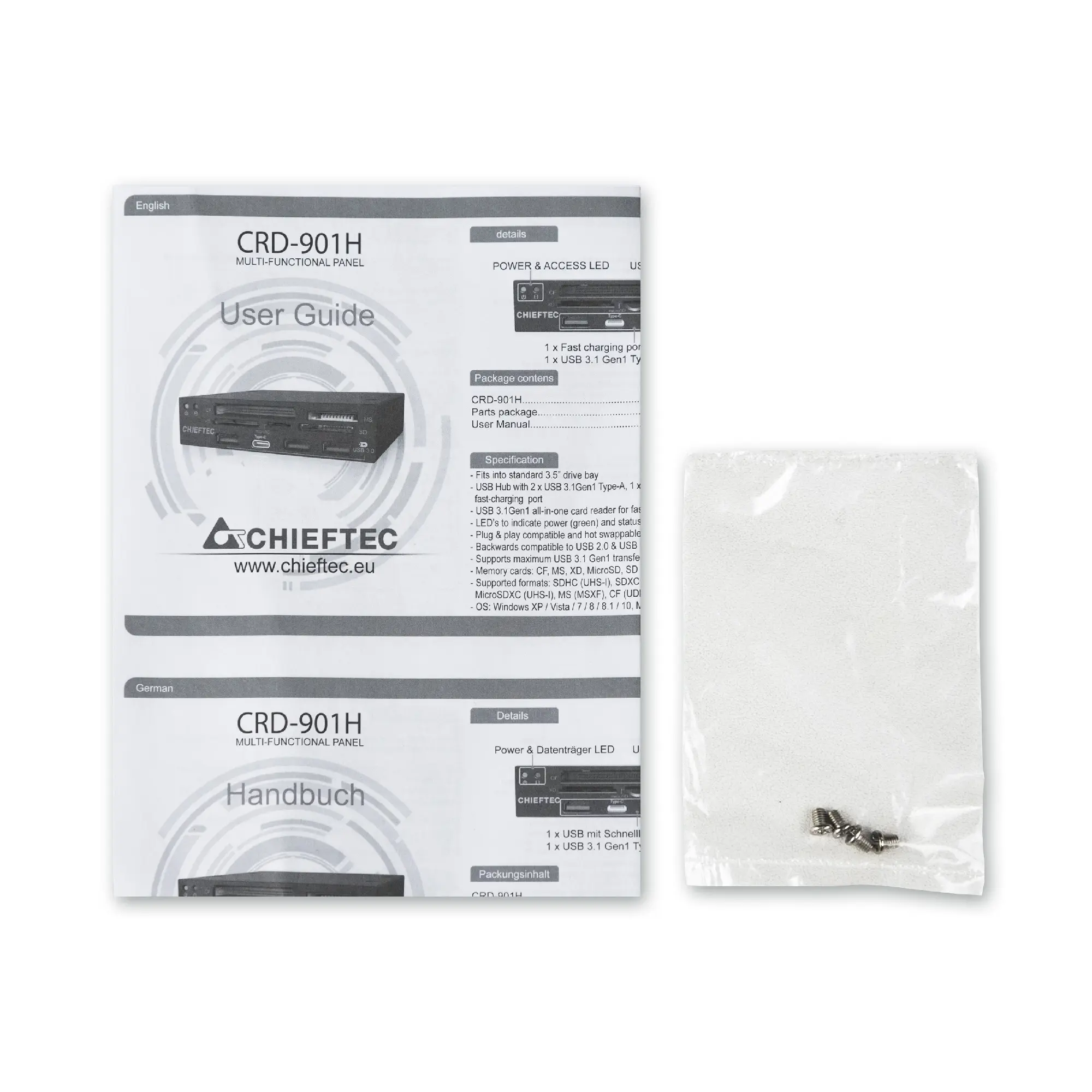 Купить Кард-ридер внутренний CHIEFTEC CRD-901H All-in-One - фото 5