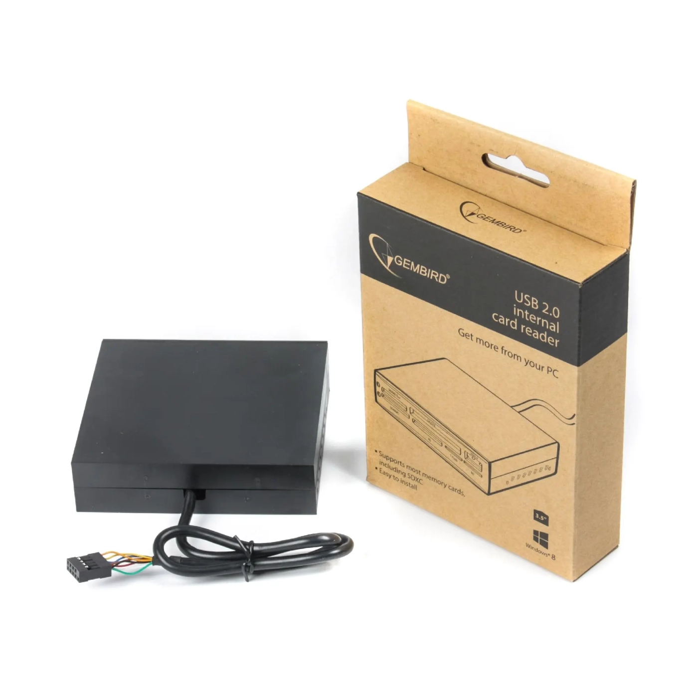 Купить Кард-ридер внутренний Gembird FDI2-ALLIN1-AB All-in-One - фото 2