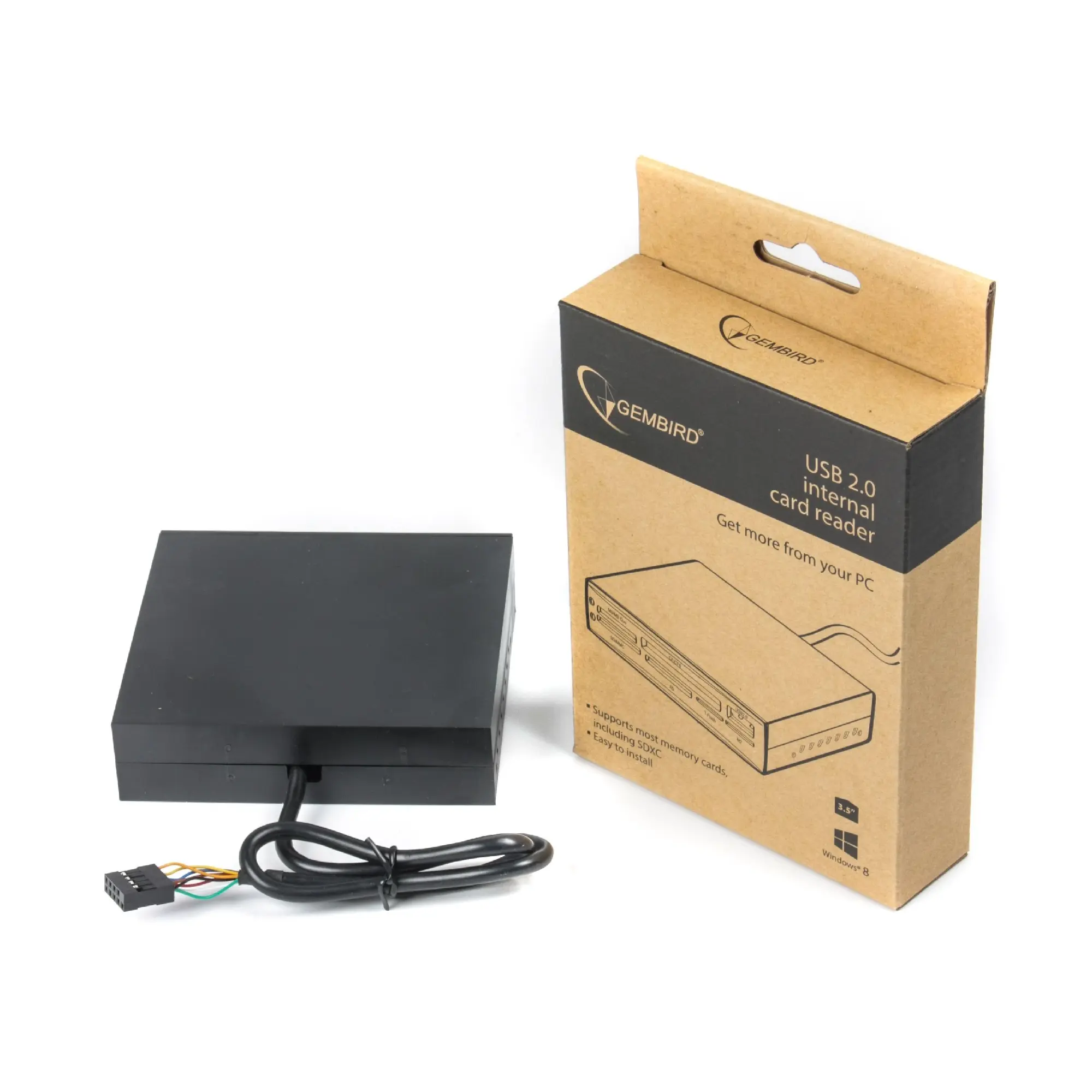 Купить Кард-ридер внутренний Gembird FDI2-ALLIN1-AB All-in-One - фото 2