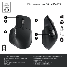 Купить Мышь Logitech MX Master 3S Graphite - фото 6