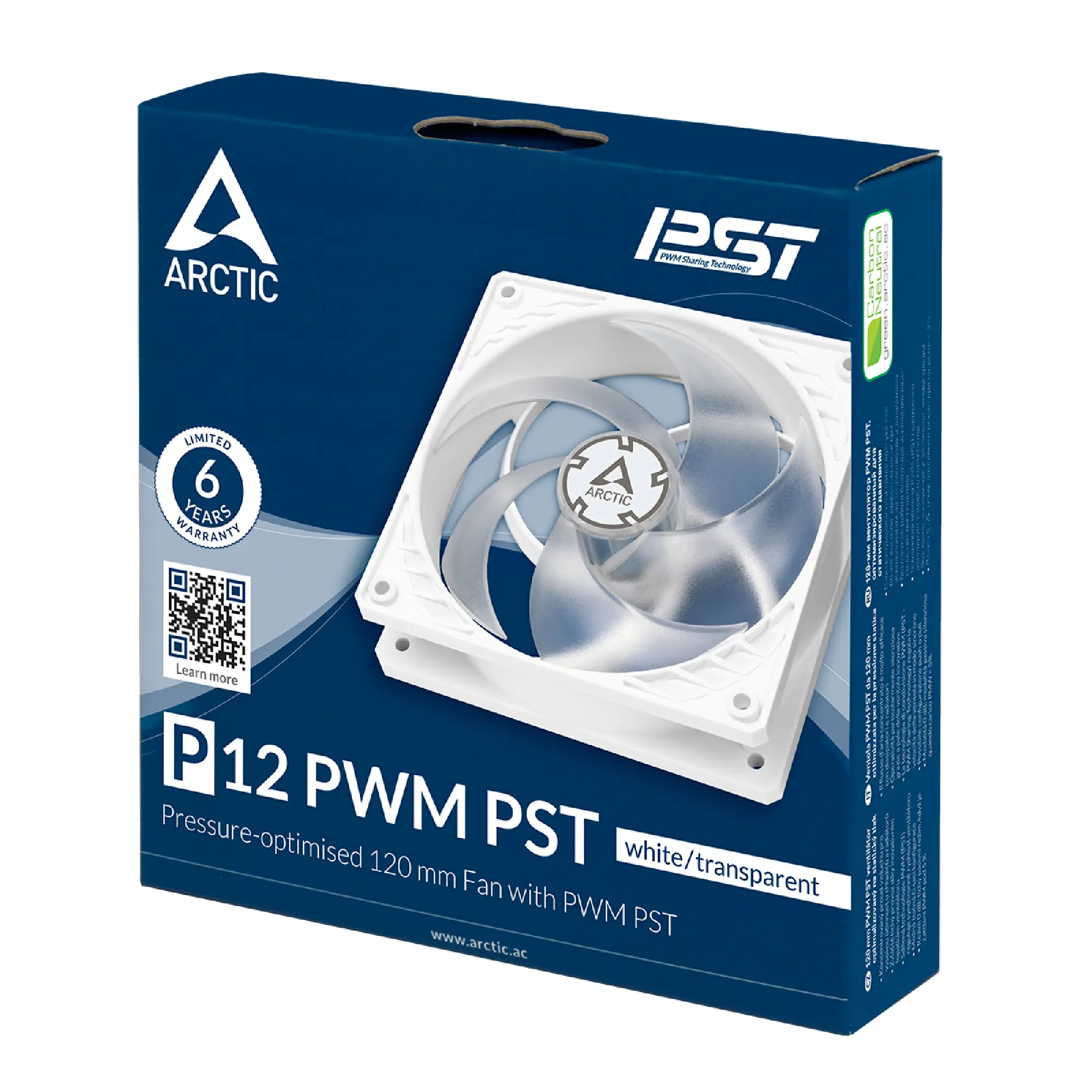 Купить Вентилятор Arctic P12 PWM PST White/Transparent (ACFAN00132A) - фото 5