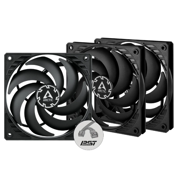 Купити Вентилятор Arctic P12 Slim PWM PST 3-Pack (ACFAN00275A) - фото 4