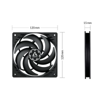 Купити Вентилятор Arctic P12 Slim PWM PST 3-Pack (ACFAN00275A) - фото 5
