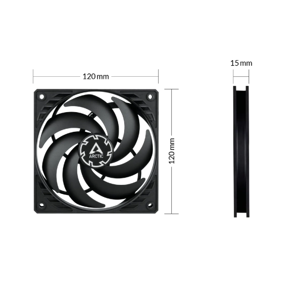 Купити Вентилятор Arctic P12 Slim PWM PST 3-Pack (ACFAN00275A) - фото 5