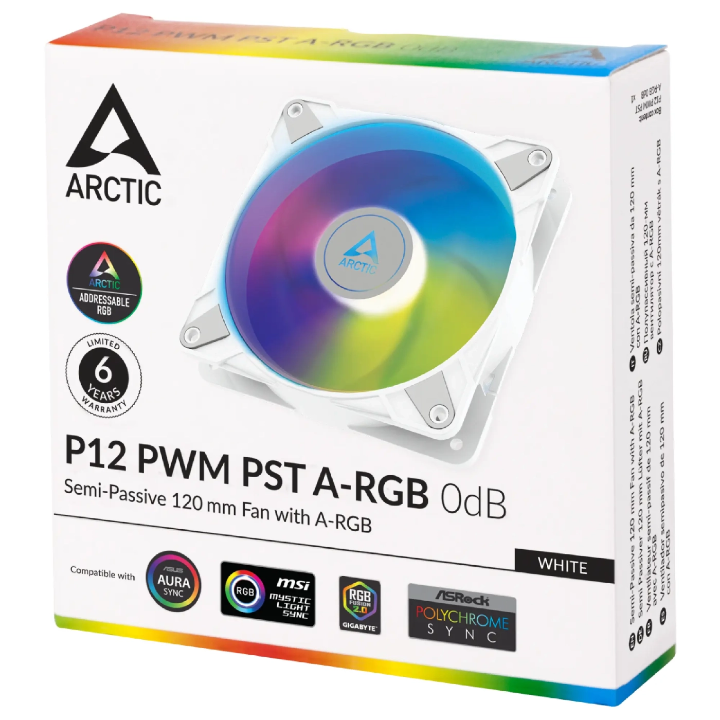 Купить Вентилятор Arctic P12 PWM PST A-RGB White (ACFAN00254A) - фото 4