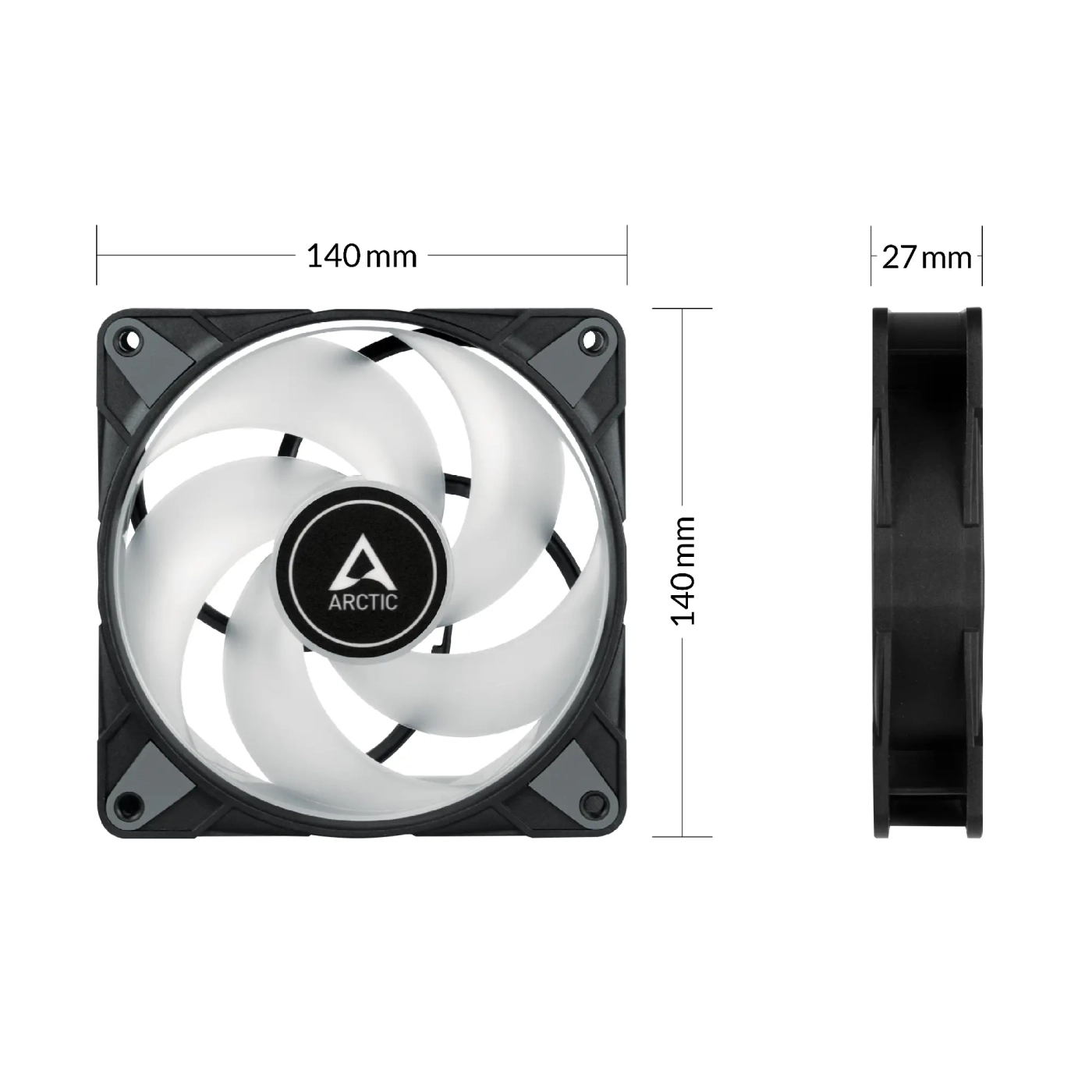 Купити Вентилятор Arctic P14 PWM PST A-RGB 3-Pack (ACFAN00257A) - фото 4