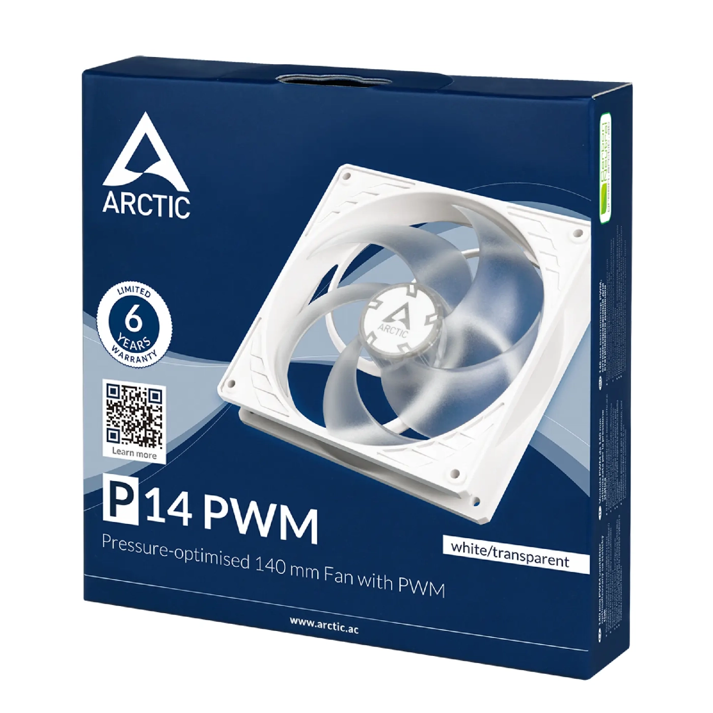 Купить Вентилятор Arctic P14 PWM White/Transparent (ACFAN00223A) - фото 3