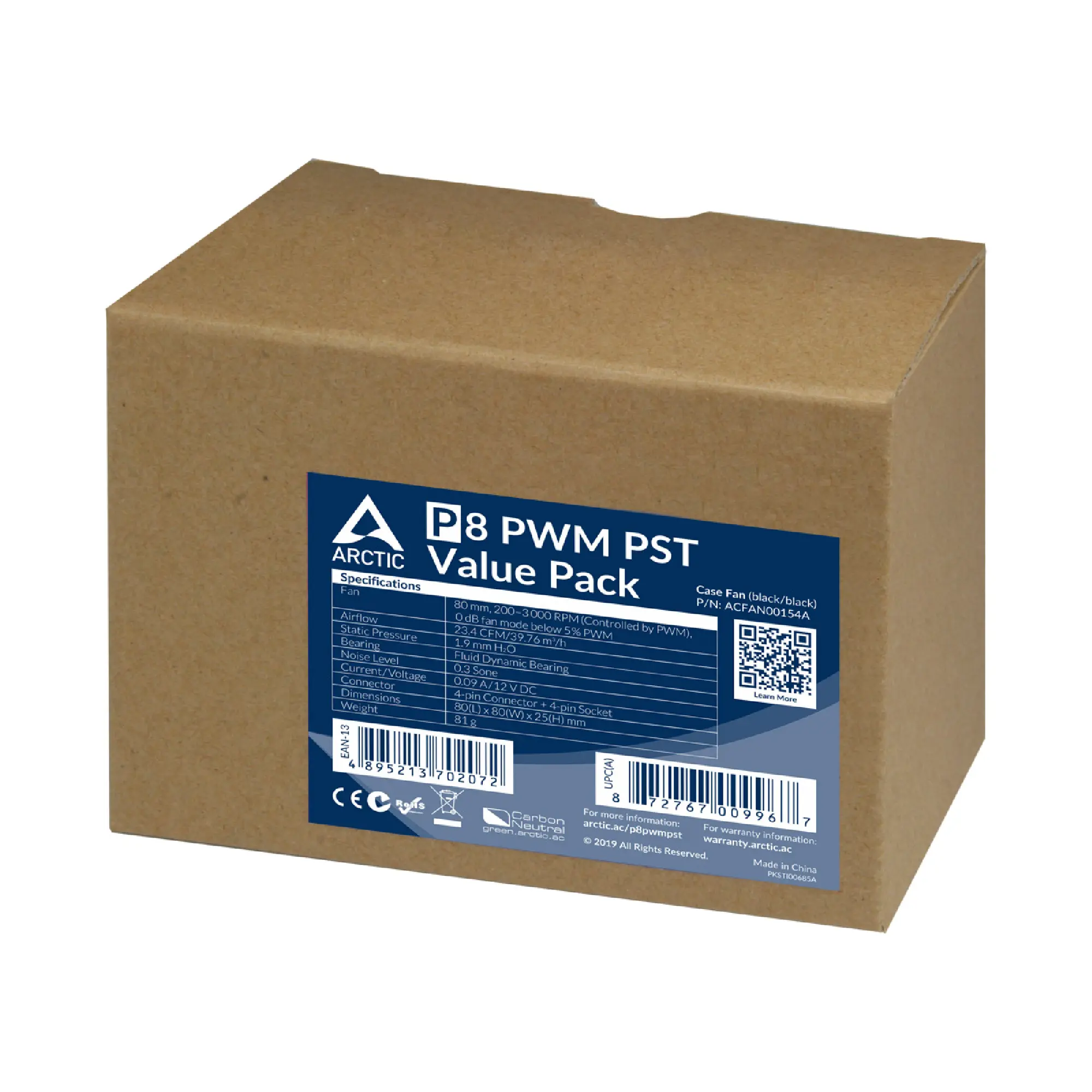 Купить Вентилятор Arctic P8 PWM PST 5-Pack (ACFAN00154A) - фото 7