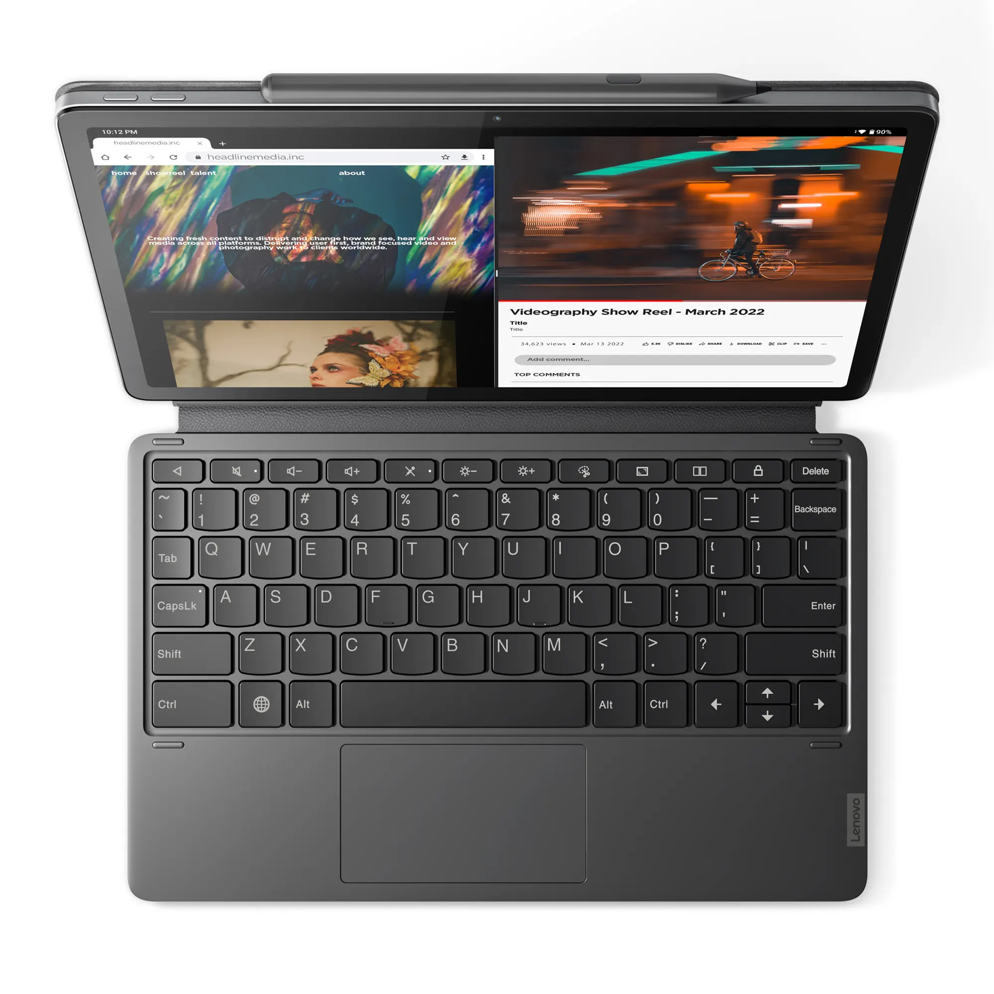 Купить Планшет Lenovo Tab P11 Pro (2nd Gen) 6/128 WiFi Storm Grey + KBPen - фото 3
